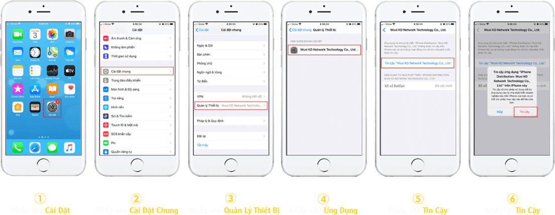 Cài đặt ủy quyền app SODO66