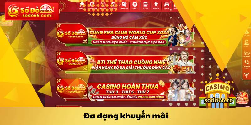 Đa dạng khuyến mãi