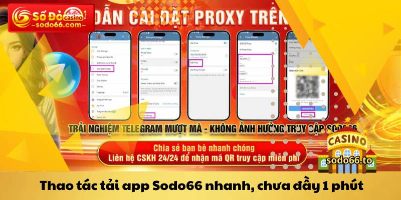 Thao tác tải app Sodo66 nhanh, chưa đầy 1 phút